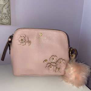 Pink Liz Claiborne over the shoulder purse